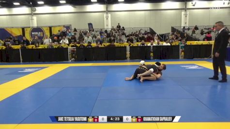 Khamatkhan Sapraliev vs Jake Tetsuja Yasutomi 2024 World IBJJF Jiu-Jitsu No-Gi Championship