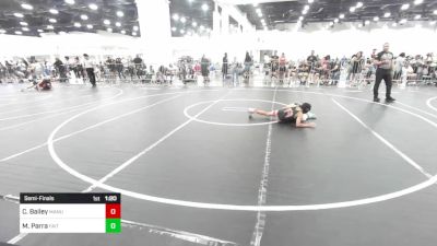 89 lbs Semifinal - Connor Bailey, Manu WC vs Maximus Parra, Faito Wc
