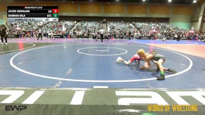 64 lbs Consi Of 16 #1 - Aicen Gerrard, Evanston Elite Wrestling vs Damian Isla, Outlaws Wrestling Club