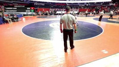 1A 126 lbs Champ. Round 1 - Landen Lage, Gibson City (G.C.-Melvin-Sibley) vs Joe Kopecky, Niles (Northridge Prep)