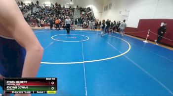 150 lbs Champ. Round 2 - Ayden Gilbert, Cheyenne East vs Rylynn Cowan, Douglas