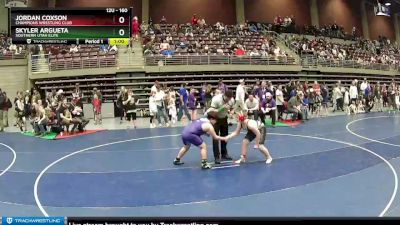 160 lbs Cons. Round 2 - Skyler Argueta, Southern Utah Elite vs Jordan Coxson, Champions Wrestling Club