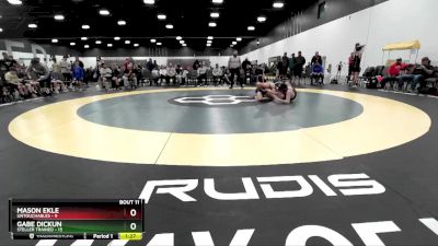 100 lbs Placement Matches (8 Team) - Mason Ekle, Untouchables vs Gabe Dickun, Steller Trained