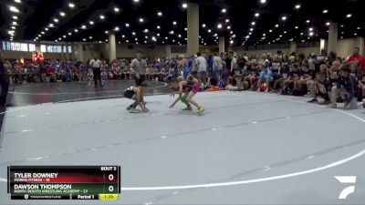 80 lbs Round 1 (6 Team) - Tyler Downey, Morris Fitness vs Dawson Thompson, North Desoto Wrestling Academy