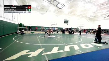 120 lbs Cons. Round 3 - Abraham Ayala, Hillcrest vs Manuel Zapata, Covina