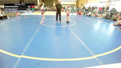 100 lbs Rr Rnd 2 - Grace Pearson, ICWL Bruisers Girls vs Peyton Bishop, CT Whale Girls