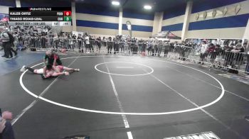 109 lbs Consi Of 16 #1 - Kaleb Ortiz, Pounders WC vs Thiago Rojas-Leal, Chain Gang