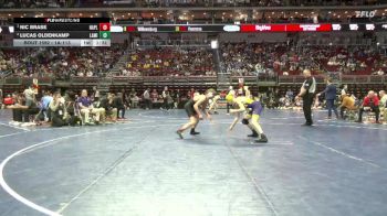 1A-113 lbs 3rd Place Match - Lucas Oldenkamp, Lake Mills vs Nic Brase, Nashua-Plainfield