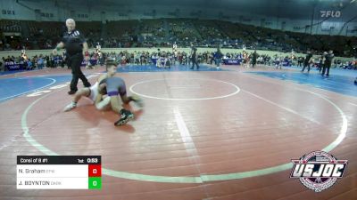 100 lbs Consi Of 8 #1 - Noah Graham, Eagle Fang Wrestling vs JAYVIEN BOYNTON, Darko Valley Wolfpak