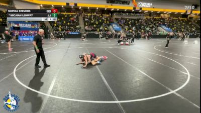 130 lbs Cons. Round 3 - Sophia Stevens, Charles City vs Micaiah Lenway, Albert Lea