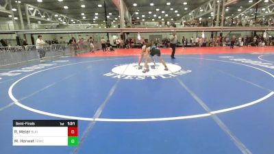 145A lbs Semifinal - Ryan Meier, Blair Academy vs Mason Horwat, Tdwc