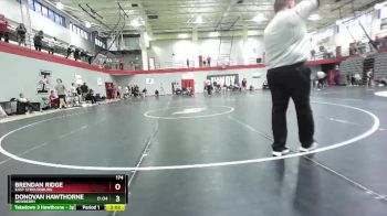 174 lbs Cons. Round 2 - Donovan Hawthorne, Newberry vs Brendan Ridge, East Stroudsburg