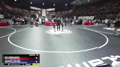 49 lbs Champ. Round 2 - Jay Hernandez, Madera Wrestling Club vs Hendrix Wilson, Valley Silverbacks Wrestling Club