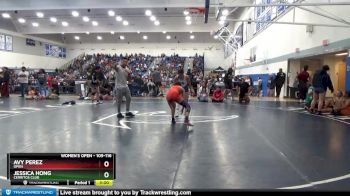 109-116 lbs Round 1 - Avy Perez, Open vs Jessica Hong, Cerritos Club
