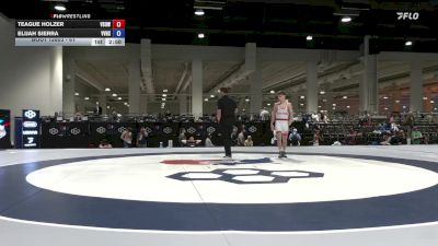 61 lbs Cons. Round 2 - Teague Holzer, Victory School Of Wrestling vs Elijah Sierra, Volcano Vista High School Wrestling