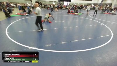 126 lbs Quarterfinal - Isaac Ash, Monrovia Youth Wrestling Club vs Riddick Variano, Illinois