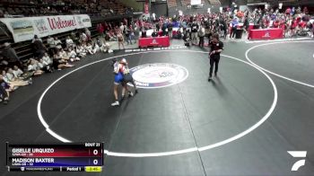 95 lbs Round 3 (16 Team) - Giselle Urquizo, SJWA-GR vs Madison Baxter, LAWA-GR