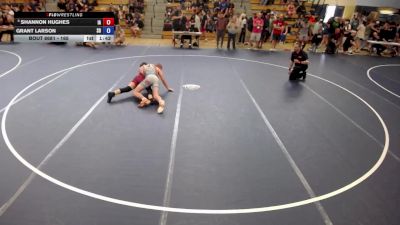 165 lbs Cons. Round 4 - Shannon Hughes, IA vs Grant Larson, SD