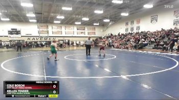 85 lbs Quarterfinal - Cole Boschi, East Valley Middle School vs Kellen Fender, Lone Star Middle School