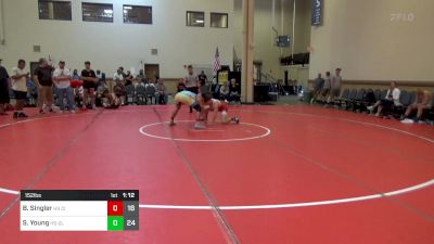 152 lbs Final - Brayden Singler, HS Cincinnati WC vs Shawn Young, HS Gladiators