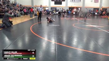 PW-3 lbs Round 1 - Hadley Miller, North Liberty Wrestling Club vs Ariana Galararaga, Hammerin Hawks