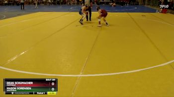 84 lbs Cons. Round 1 - Mason Sorensen, Owatonna vs Dean Schumacher, Chatfield
