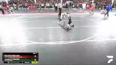 76 lbs Cons. Round 2 - Charlie Minard, Oconomowoc vs Dalton Breunig, Sauk Prairie Wrestling Club