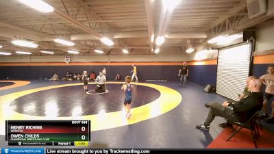 41-45 lbs Round 3 - Henry Richins, Wasatch vs Owen Childs, Champions Wrestling Club