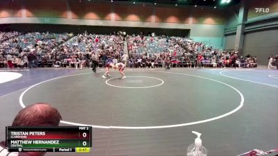 106 lbs Cons. Round 6 - Tristan Peters, Claremore vs Matthew Hernandez, Central