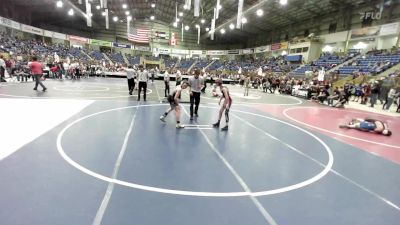 90 lbs Consi Of 16 #1 - Oscar Hottinger, Akron vs Nathaniel Perkins, Black Fox Academy