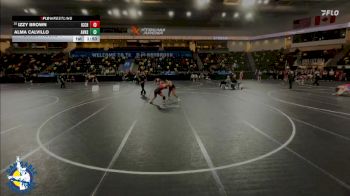 155 lbs Champ. Round 1 - Alma Calvillo, Apple Valley vs Izzy Brown, Iowa City High