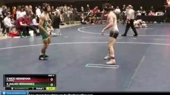 141 lbs Cons. Round 5 - 2 Nick Henneman, Lourdes vs 9 Julian Hernandez, Life