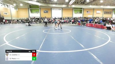 175 lbs Round Of 32 - Dante Colella, Bacon Academy vs Dante Peno, South Kingstown