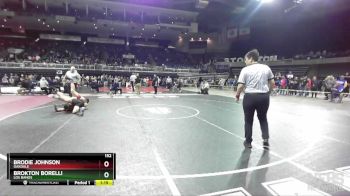 152 lbs Semifinal - Brokton Borelli, Los Banos vs Brodie Johnson, Oakdale