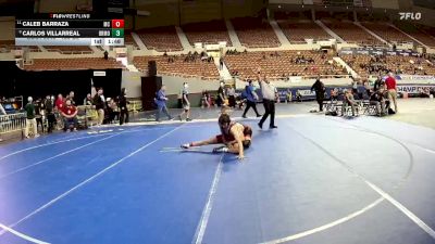 138-D2 Champ. Round 1 - Caleb Barraza, McClintock High School vs Carlos Villarreal, Bradshaw Mountain