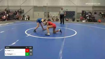 90 lbs Prelims - Skylar Tran, OK Supergirls Red vs Baylee Keegan, Oregon Womens