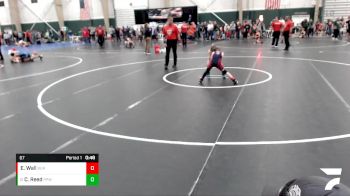 67 lbs Quarterfinal - Cooper Reed, Pikes Peak Warriors vs Easton Wall, Burlington