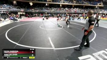 5A 138 lbs Cons. Round 3 - Olivia Sandoval, Carrollton Creekview vs Paris Kelleher, Princeton