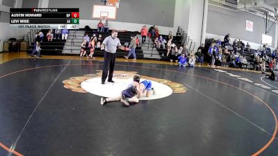 85 lbs 1st Place Match - Austin Howard, Mt. Pleasant vs Levi Wise, Albert Gallitan