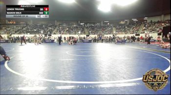 119 lbs Round Of 32 - Lenox Truong, Shelton Wrestling Academy vs Mason Delk, Honey Badgers Wrestling Club