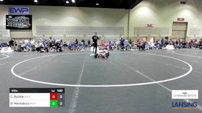 91 lbs Rr Rnd 5 - Cade Ruckle, Gold Rush Wrestling vs Brookson Marksbury, Michigan Premier WC - (B)