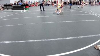 96 lbs Round 2 (6 Team) - Paul Testa, Wrecking Crew vs Jax Mahoney, New England Gold