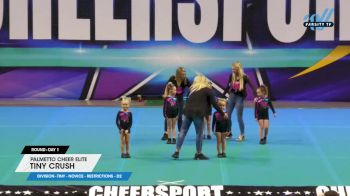 Palmetto Cheer Elite - Tiny Crush [2024 L1 Tiny - Novice - Restrictions - D2 Day 1] 2024 CHEERSPORT Charlotte Classic