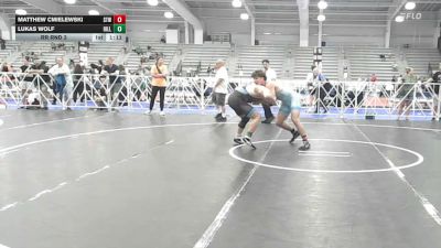 182 lbs Rr Rnd 3 - Matthew Cmielewski, Shore Thing Wave - HSB vs Lukas Wolf, Hillbilly Hammers - HSB