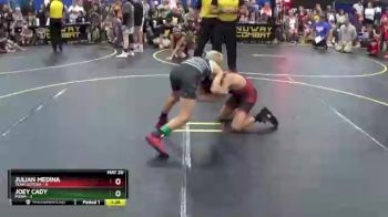72 lbs Quarterfinals (8 Team) - Joey Cady, POWA vs Julian Medina, Team Gotcha