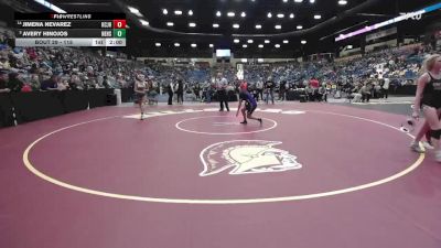 115 lbs Champ. Round 1 - Avery Hinojos, Newton Hs vs Jimena Nevarez, Kansas City - JC Harmon HS