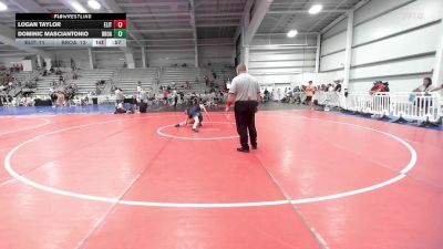 105 lbs Rr Rnd 3 - Logan Taylor, Elite NJ MS Black vs Dominic Masciantonio, Broad Axe Green