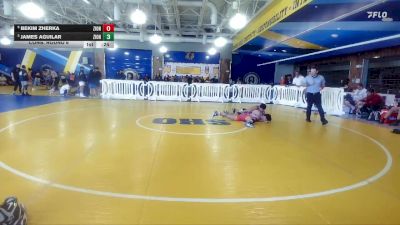 132 lbs Cons. Round 6 - Bekim Zherka, SOT / DOZ vs James Aguilar, Mayhem Wrestling Club