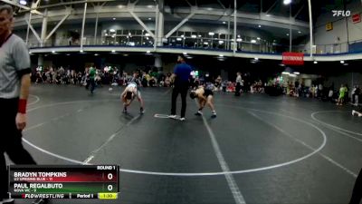 92 lbs Round 1 (8 Team) - Bradyn Tompkins, U2 Uprising Blue vs Paul Regalbuto, NOVA WC