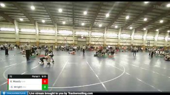 72 lbs Quarterfinal - Cooper Wright, Green River Grapplers vs Harvey Moody, Sanderson Wrestling Academy